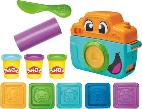 Play-Doh Photo Fun Starter Set, Juguete de Cámara para Niños para Juego de Simulación, Artes y Manualidades para Niñas y Niños de 2+ con 7