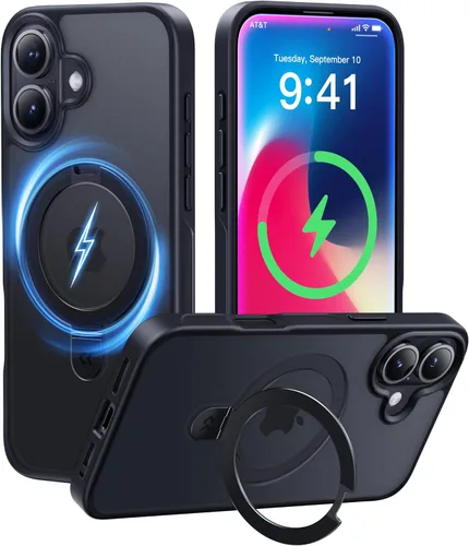Miniatura 19 de CASEKOO- Funda para iPhone 15 c/soporte magnético invisible [protecc. militar contra caídas] [compatible c/MagSafe], a prueba de impactos, delgada