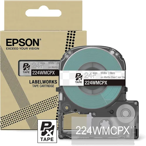 Miniatura 17 de Epson LABELWORKS 224BMBEPX Cartucho de Cinta de PET (Poliéster) Genuino - Negro sobre Beige Mate Cinta de Etiquetadora para Manualidades