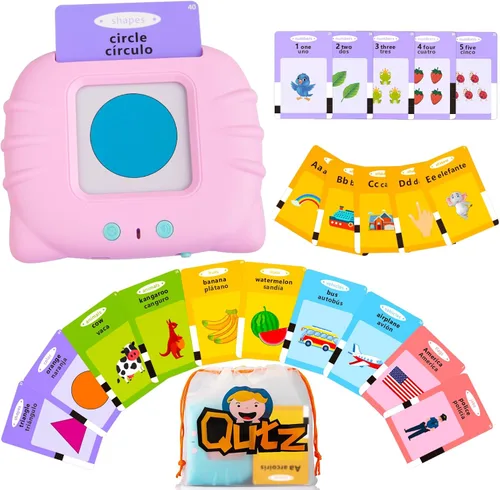 Miniatura 18 de Tarjetas didácticas parlantes QuTZ ABC para niños pequeños de 2 a 4 años, juguetes para autismo, juguetes de terapia del habla, tarjetas educativas