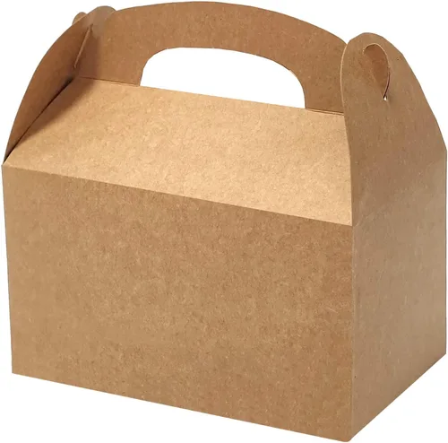 Miniatura 8 de Bonfasvo Cajas de regalo, paquete de 30 cajas de papel kraft plegables de 4 x 4 x 4 pulgadas, cajas de papel kraft plegables para damas de honor