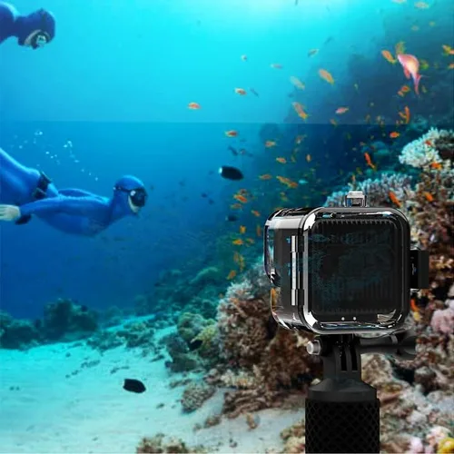 Miniatura 7 de Coyktonty - Funda impermeable para GoPro Hero11 Mini, color negro, 98.4 ft, accesorio de filmación subacuática con soporte y tornillos