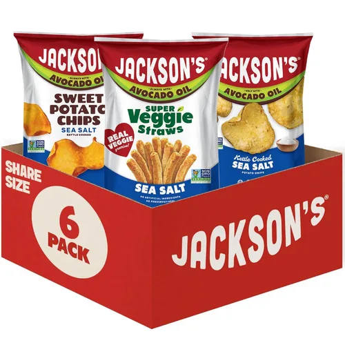 Miniatura 18 de Jackson's Paquete variado de aceite de aguacate (1.5 onzas, paquete de 10) sabor a sal marina, rancho y barbacoa, apto para alérgenos, sin gluten