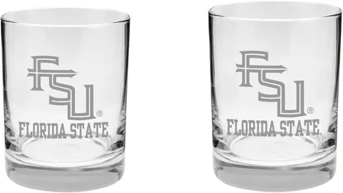 Miniatura 11 de Texas A&M Aggies - Juego de 2 vasos (2 caras), acabado satinado, roca (o whisky)