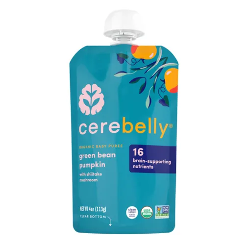 Miniatura 12 de Cerebelly Paquete variado de bolsas de comida orgánica para bebés, purés de verduras y frutas, 16 nutrientes, sin azúcar añadido, fibra y sin OMG, 4