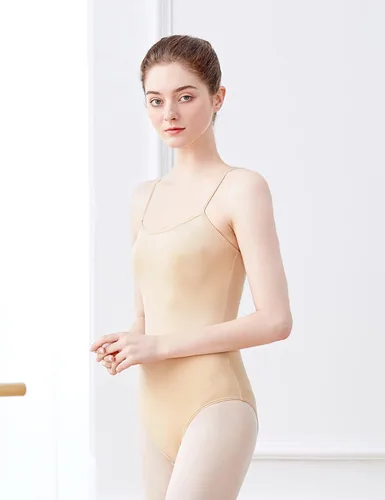 Miniatura 2 de Leotardos de baile nude para mujer con correas ajustables