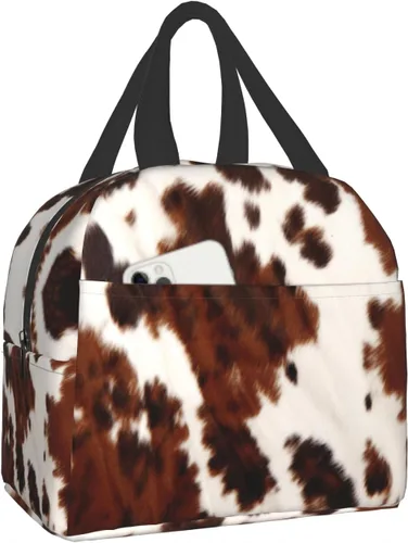 Miniatura 14 de Nerxy Lonchera a cuadros de búfalo azul, moderna, 8 x 5 x 8.5 pulgadas, suave bolsa de almuerzo para mujeres, niños, adultos, trabajo, escuela