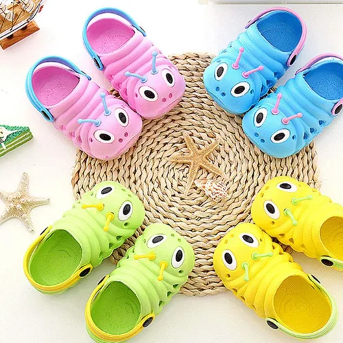 Miniatura 3 de Holibanna - Sandalias antideslizantes para niños, diseño de animales de dibujos animados, para niños y niñas (rosa, talla 20, longitud 4.7in)
