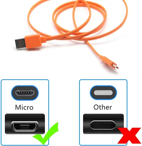Miniatura 2 de Aquelo Cable de carga micro USB de carga rápida para JBL Charge 3, Charge 2, Flip 4, Pulse 2, Flip 2, Flip 3, Pulse Wireless Bluetooth Speaker