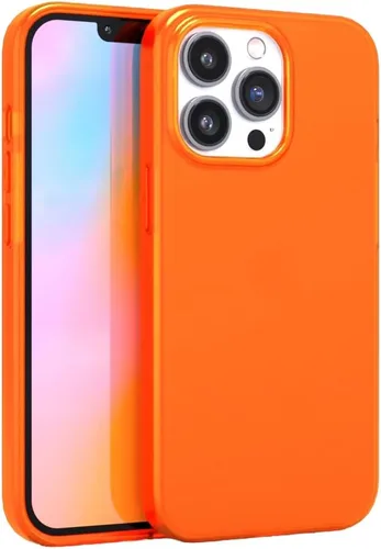 Miniatura 15 de FELONY CASE - Funda transparente naranja neón para iPhone 13 Pro Max, compatible con MagSafe - Fundas protectoras a prueba de golpes de 360°