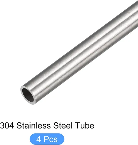 Miniatura 5 de METALLIXITY Tubo de acero inoxidable 304 (0.039 in de diámetro exterior x 0.008 in de pared T x 9.843 in de largo), 4 piezas, tubo recto