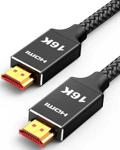 Miniatura 10 de Capshi Cable HDMI 2.1 de 2 pies 8K 4K a 120Hz, cable de alta velocidad de 48 Gbps para PS5/4, TV, consola de juegos, monitor, 8K @60Hz, 2K @240Hz