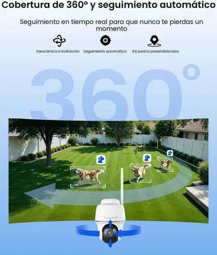 Miniatura 3 de REOLINK Cámaras de seguridad solar 4K inalámbricas para exteriores, Argus PT Ultra+panel solar, seguimiento automático de inclinación panorámica