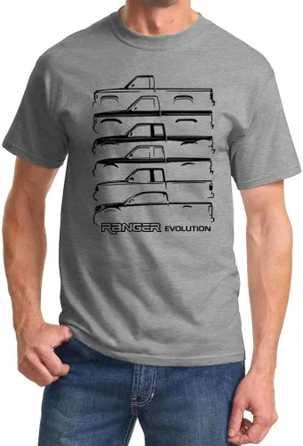 Miniatura 10 de Ford Ranger Pickup Truck Evolution Classic Outline Design Camiseta