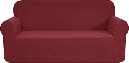 Miniatura 64 de CHUN YI - Funda elástica de 1 pieza para sillón grande, funda protectora suave de Jacquard con elastano, detalle de cuadros y parte inferior