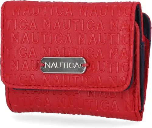 Miniatura 9 de Nautica Rower's End Cartera Pequeña para Mujeres, Bloqueo RFID Portador Delgado de Tarjetas de Crédito con Bolsillo para Monedas con Cremallera