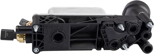 Miniatura 2 de 5184294AE Docas Conjunto de filtro de enfriador de aceite de motor compatible con 2011 2012 2013 Chrysler Dodge J-eep 3.6L V6 adaptador de filtro