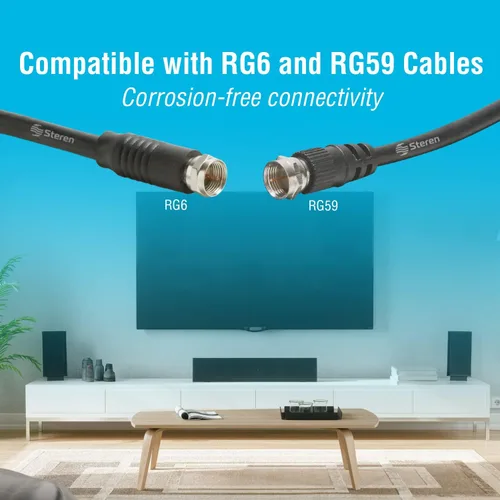 Miniatura 6 de STEREN 2 vías 2.4GHz 90dB 1 puerto de paso de alimentación DC que pasa en un puerto F-Pin divisor coaxial [201-232]
