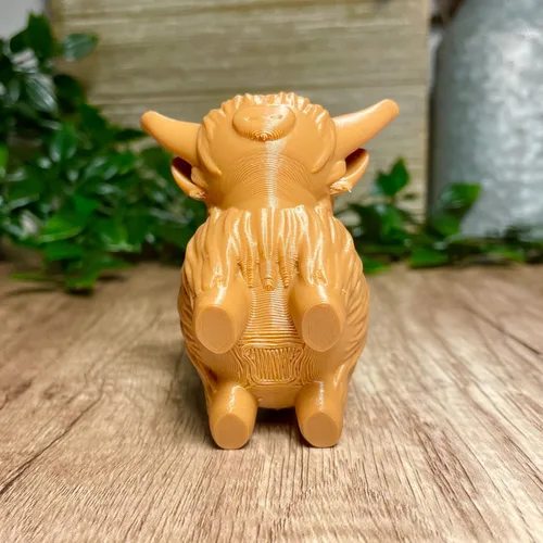 Miniatura 6 de MichiganMootique - Figura de vaca de las tierras altas, decoración de vaca de las tierras altas, regalo de vaca Highlander, estampado de vaca, baño