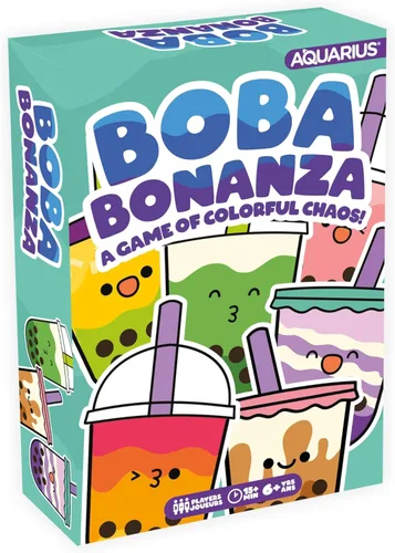 Aquarius Juego de cartas Boba Bonanza, juego de cartas Boba Bonanza, gran diversión familiar, a partir de 6 años, con licencia oficial para