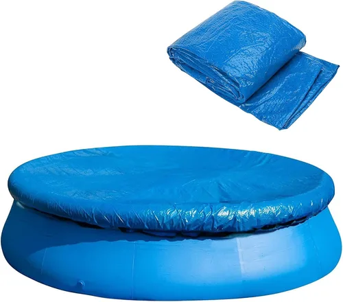 Miniatura 9 de DECOHS Cubierta solar para piscinas de 6 pies, cubierta solar para piscinas de marco redondo, cubierta de piscina para redonda inflable, protector