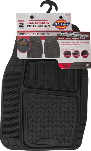 Miniatura 10 de Dickies DuraSport - Alfombrillas de 2 piezas para bandeja profunda, alfombrillas resistentes para automóviles, camiones, SUV, color negro