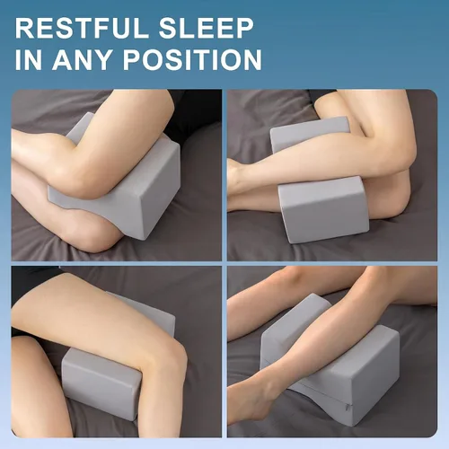 Miniatura 4 de UJPFEO Almohada de rodilla para personas que duermen de lado, almohada refrescante de espuma viscoelástica para dormir entre las rodillas, almohada