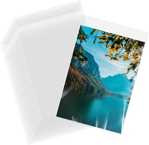 Miniatura 11 de AUEAR Paquete de 100 fundas de plástico transparente de 18 x 24 pulgadas, sin ácidos, bolsas resellables de cristal de 1.6 mil para ropa, hogar