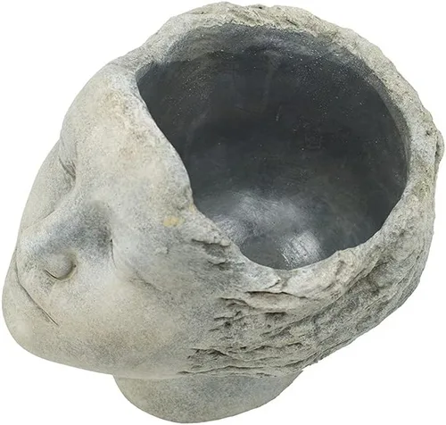 Miniatura 4 de A&B Home Profile Head - Maceta para exteriores, 8 pulgadas, acabado gris