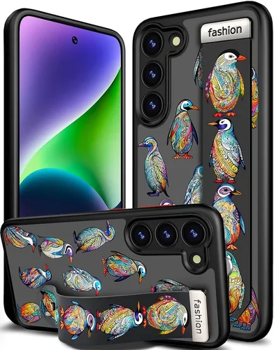 Miniatura 42 de Compatible para Samsung Galaxy S23 Funda Bonita con Correa Soporte Dedo Kickstand, Fundas de Silicona Geniales de Diseñador Funda Cover - Mariposa
