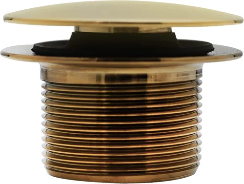 Miniatura 3 de Westbrass Juego de adornos de bañera con punta de hongo con placa frontal flotante, latón pulido, D398RK-01