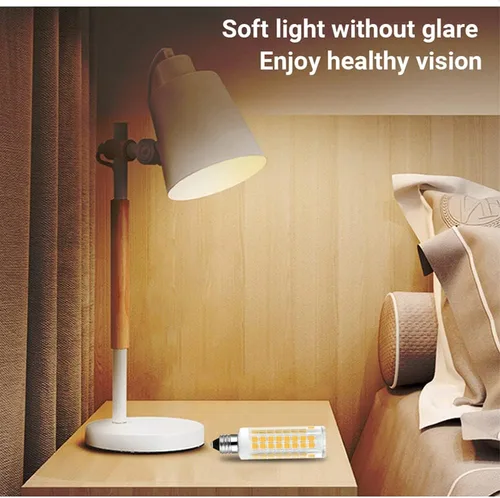 Miniatura 6 de Bombilla LED E11 5W T4 de 50q cl 120 V equivalente halógeno 75 W, base de mini candelabro, bombilla LED para candelabros, lámparas de ventilador