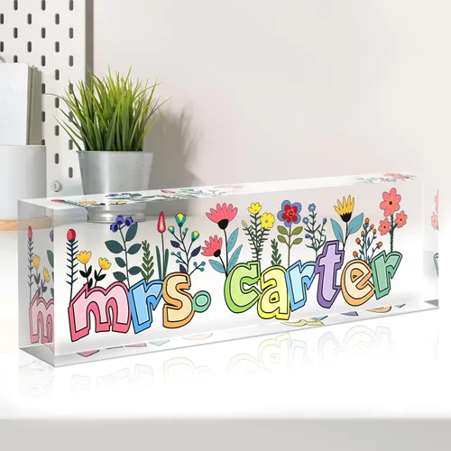 Miniatura 38 de Placa de nombre personalizada para escritorio, placa de nombre de escritorio personalizada, decoración de oficina para mujeres y hombres, accesorios