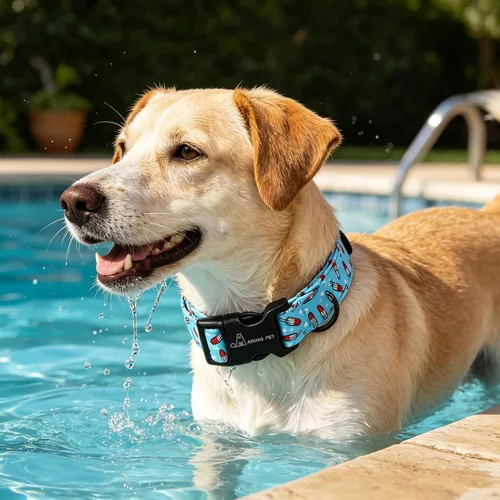 Miniatura 104 de Aring Pet Collar de algodón, lindo, con hebilla de liberación rápida, para bodas, para perros pequeños, medianos y grandes, rosa Terciopelo rosa