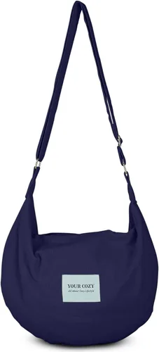 Your Cozy Bolso bandolera para mujer, bolso grande para compras, bolso de mano con cremallera superior, bolso de mensajero hecho a mano