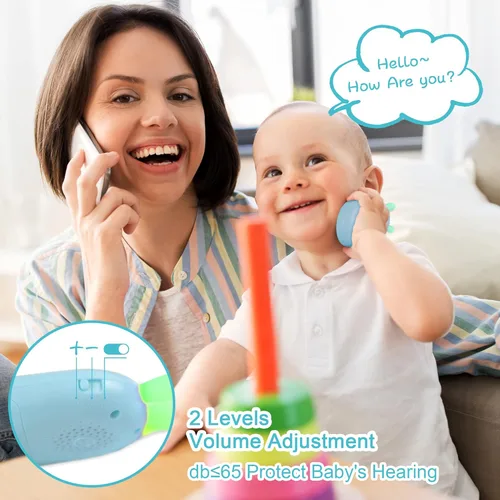 Miniatura 6 de Richgv Juguete para teléfono celular para bebé, juguetes de aprendizaje sensorial con 12 funciones, efectos de luz y múltiples sonidos, juguetes