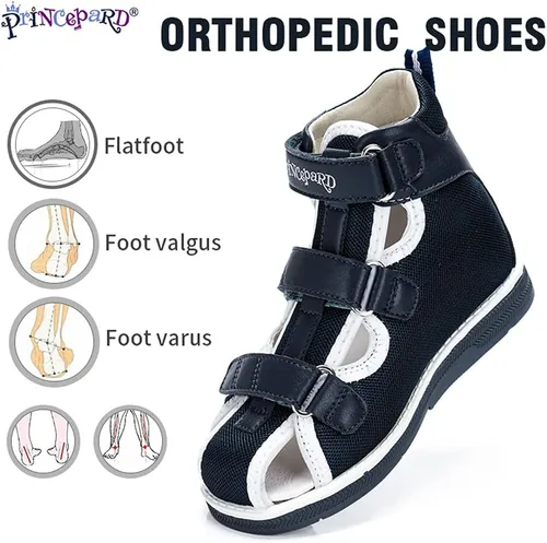 Miniatura 2 de princepard Sandalias ortopédicas para niños y niños, zapatos correctivos de verano para niños y niñas, pies planos o caminar de puntillas, soporte