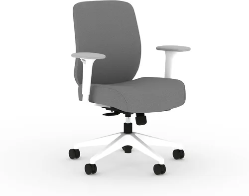 Miniatura 22 de HON Altern Silla de oficina ergonómica de tela, silla de escritorio con respaldo bajo con brazos ajustables, deslizamiento de asiento, inclinación