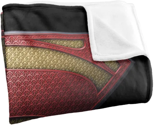 Miniatura 3 de Superman Man of Steel Shield - Manta con licencia oficial de tacto sedoso, súper suave, 50 x 60 pulgadas Hombre de Escudo de Acero