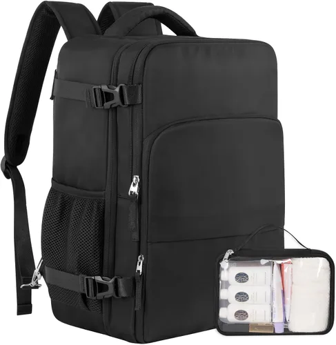 Miniatura 18 de Mochila de Viaje Sinaliy, Azul claro, Grande, Viajes