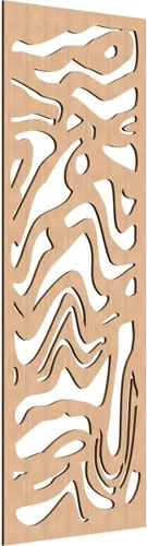 Miniatura 120 de 9 3/8"W x 24 3/8"H x 1/4"T Northfield Decorativos Paneles de Pared de Madera Calado, Abedul