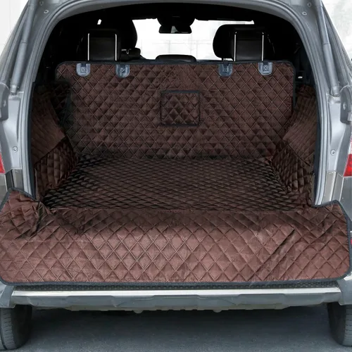 PETICON Funda para compartimiento de carga para SUV para perros, forro de carga para mascotas impermeable, alfombra para asiento de perros para SUV,