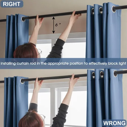 Miniatura 3 de Rutterllow - Cortinas opacas con ojales, 2 paneles