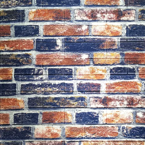 Miniatura 6 de 3D paneles de pared de espuma autoadhesivos, pelar y pegar ladrillo piedra papel pintado calcomanía de pared para sala de estar niños dormitorio