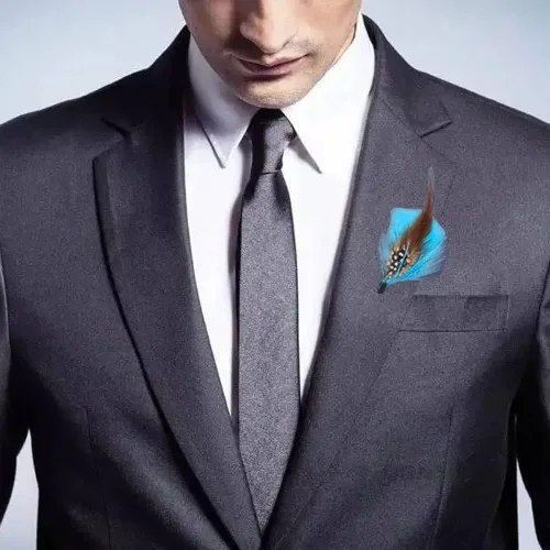 Miniatura 3 de Sombrero de plumas surtidas de plumas naturales para hombres y mujeres, sombreros artesanales, manualidades, accesorios coloridos para el cabello