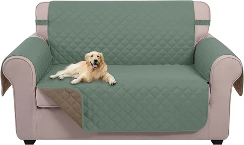 Miniatura 95 de U-NICE HOME Funda de sofá reversible para perros con correas elásticas, resistente al agua, protector de muebles para mascotas, funda de sofá