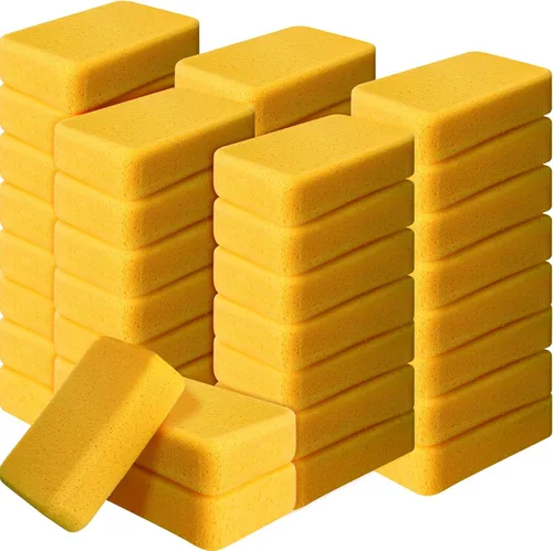 Miniatura 10 de Tioncy 6 esponjas grandes a granel de 7.5 x 5.5 x 1.9 pulgadas, lechada de espuma para lavado de autos, esponja de limpieza y lavado, espuma