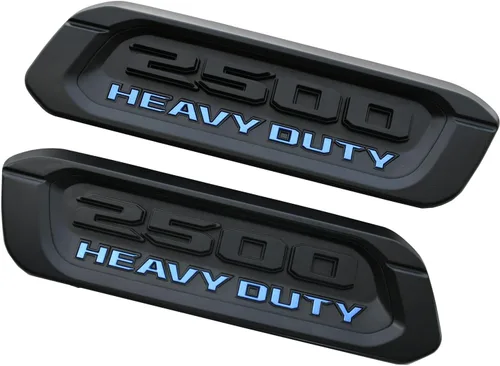 Miniatura 3 de Par de emblemas nuevos 3500 de reemplazo para 3500 Heavy Duty, insignias laterales izquierda y derecha, capó 68362221AB 68362220AB 2019-2022