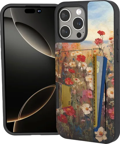Miniatura 11 de Smartish Funda tipo cartera para iPhone 13 Pro – Wallet Slayer Vol. 2 [delgada + protectora] tarjetero con función atril - Black Tie Affair