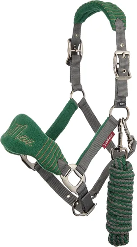 Miniatura 10 de LeMieux Vogue - Cuello para la cabeza de forro polar, cuello halter y cuerda de plomo, acolchado extra, ajustable en el bordillo y correa de encuesta